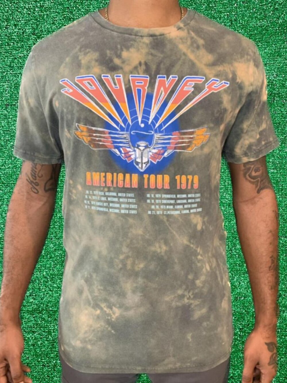 Vintage Journey Band Tee Upcycled